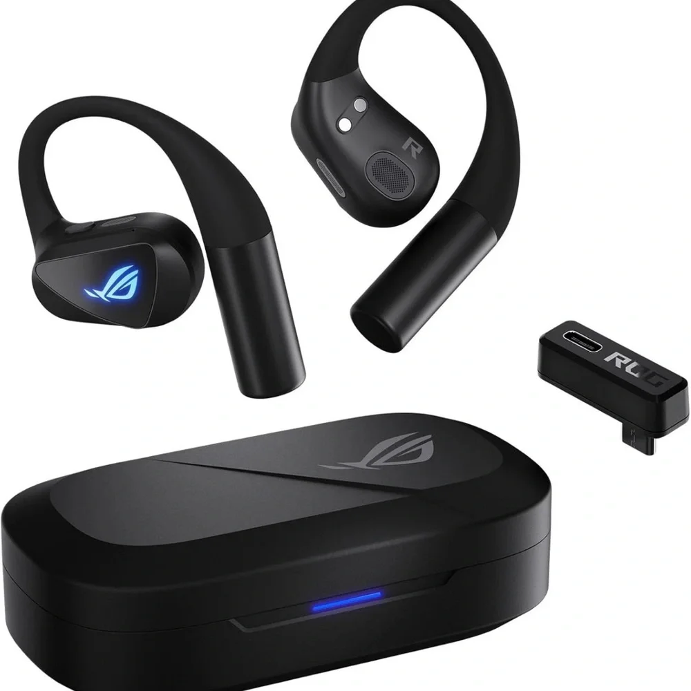ASUS Black Wireless Gaming Earbuds with Charging Case
